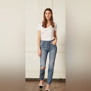 Free People BOYISH The Dempsey Jeans. Color- Claire’s Knee sz 26 BNWOT